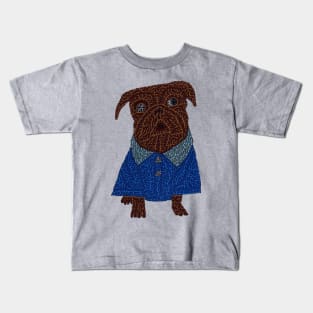 Scrappy Pug Kids T-Shirt